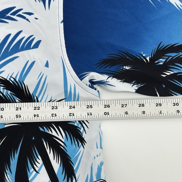 Koman Sport Hawaiian Shirt Mens XL Classic Beach Car Floral Corvette Vintage - Picture 8 of 9